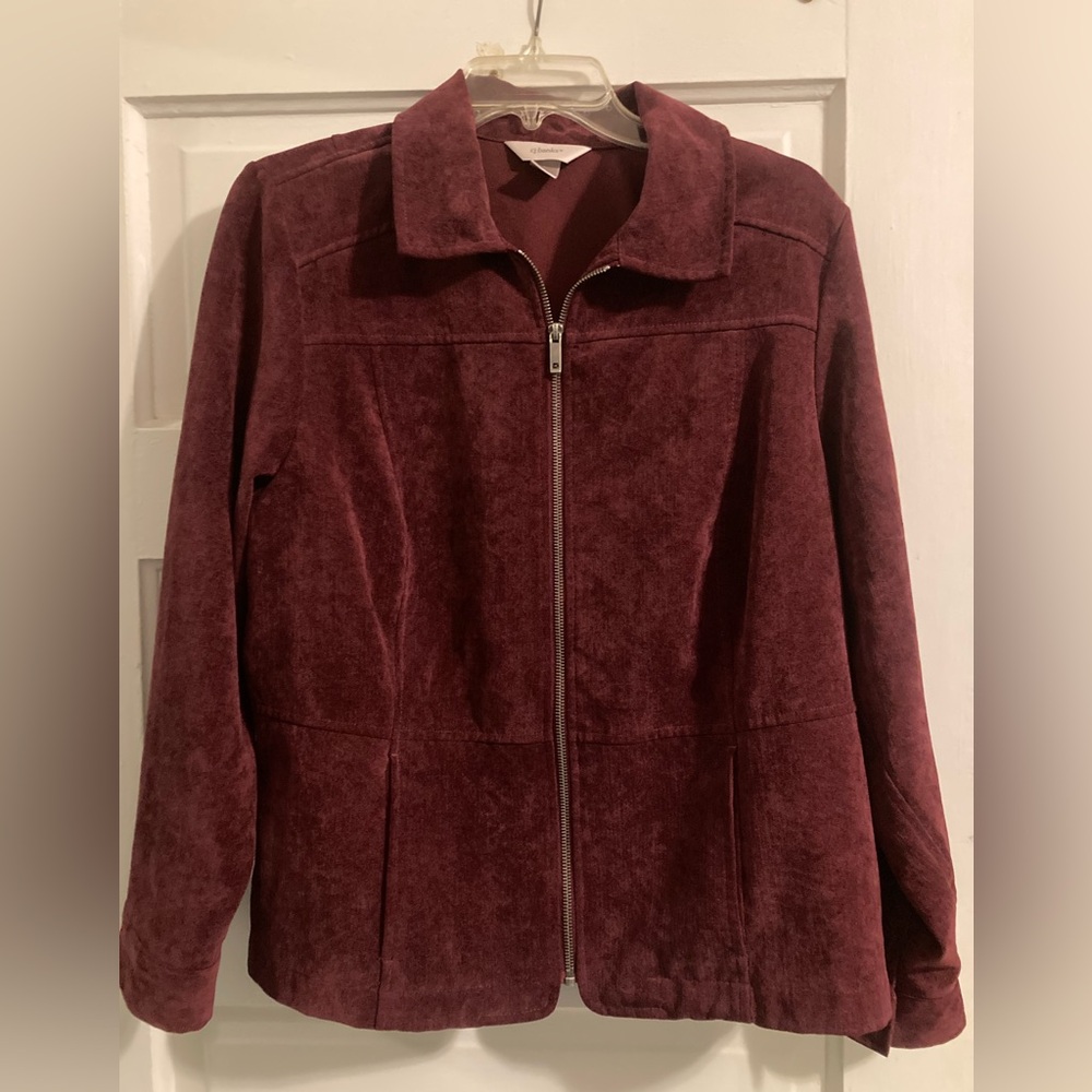 Christopher and Banks mahogany colored blazer jacket size X